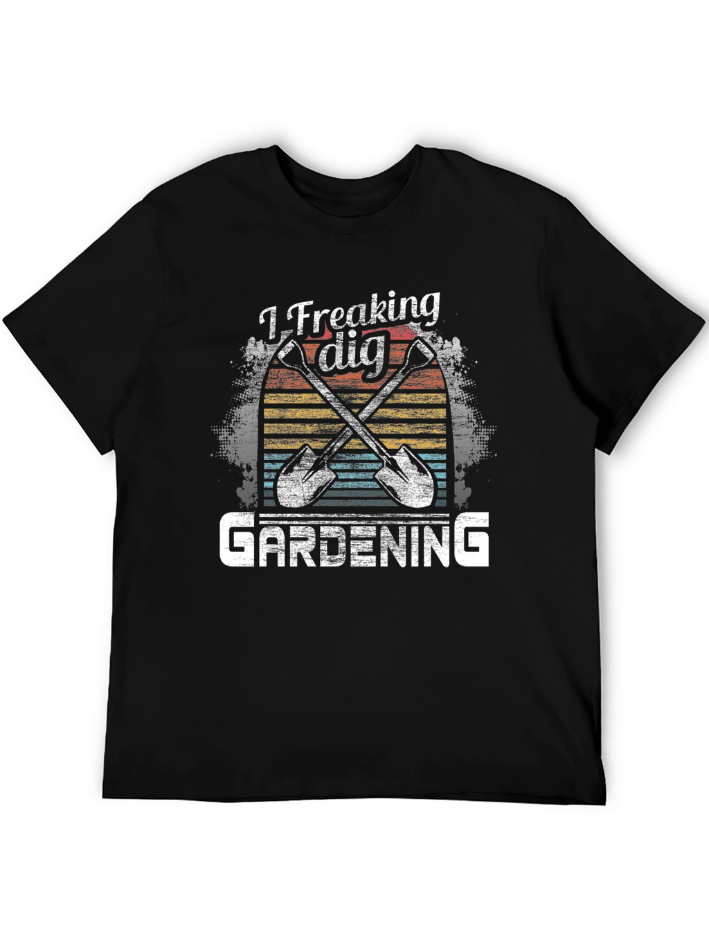 I Freaking Dig Gardening Graphic Tee - Black