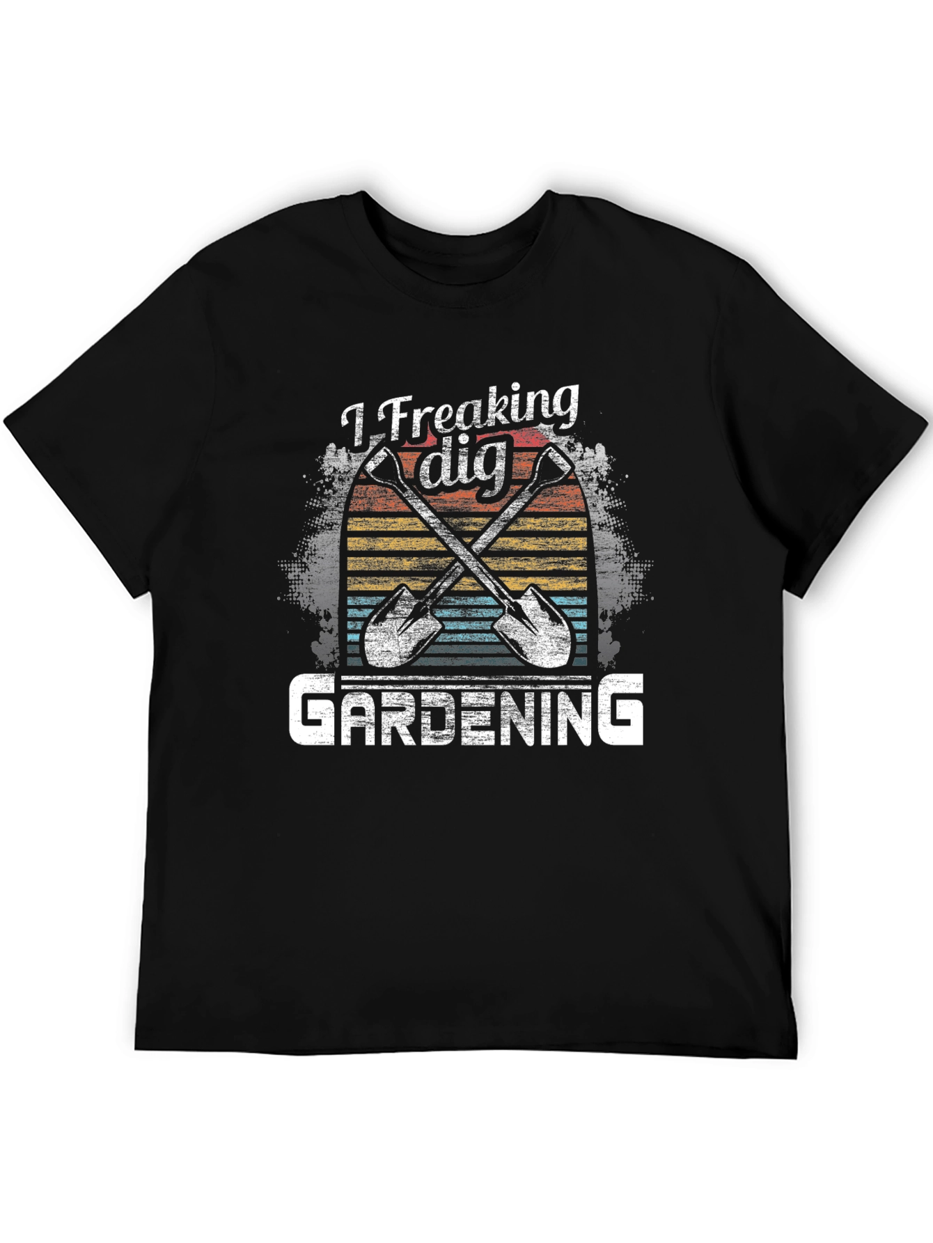 I Freaking Dig Gardening Graphic Tee - Black