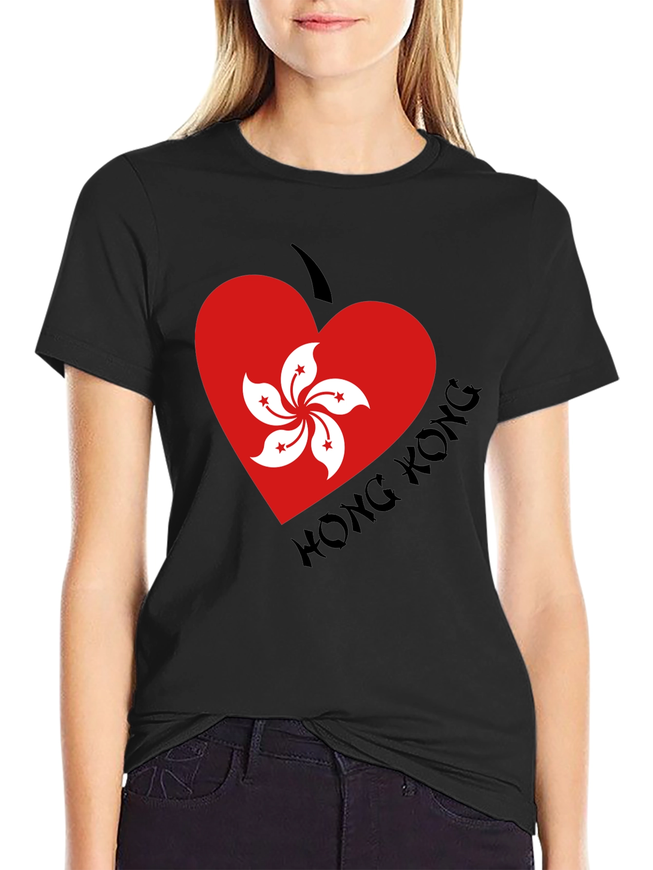 Hong Kong Heart Flag T-Shirt