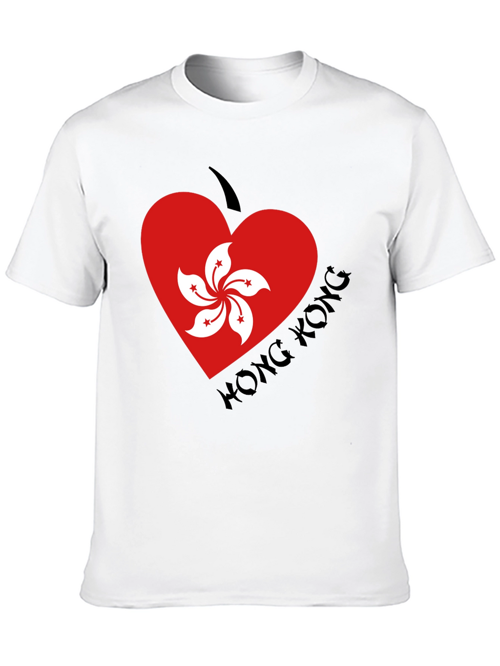 Hong Kong Heart Flag T-Shirt