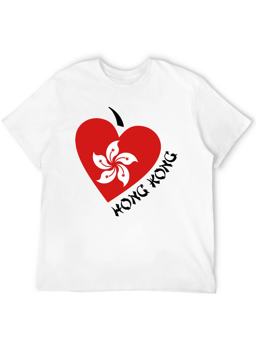 Hong Kong Heart Flag T-Shirt