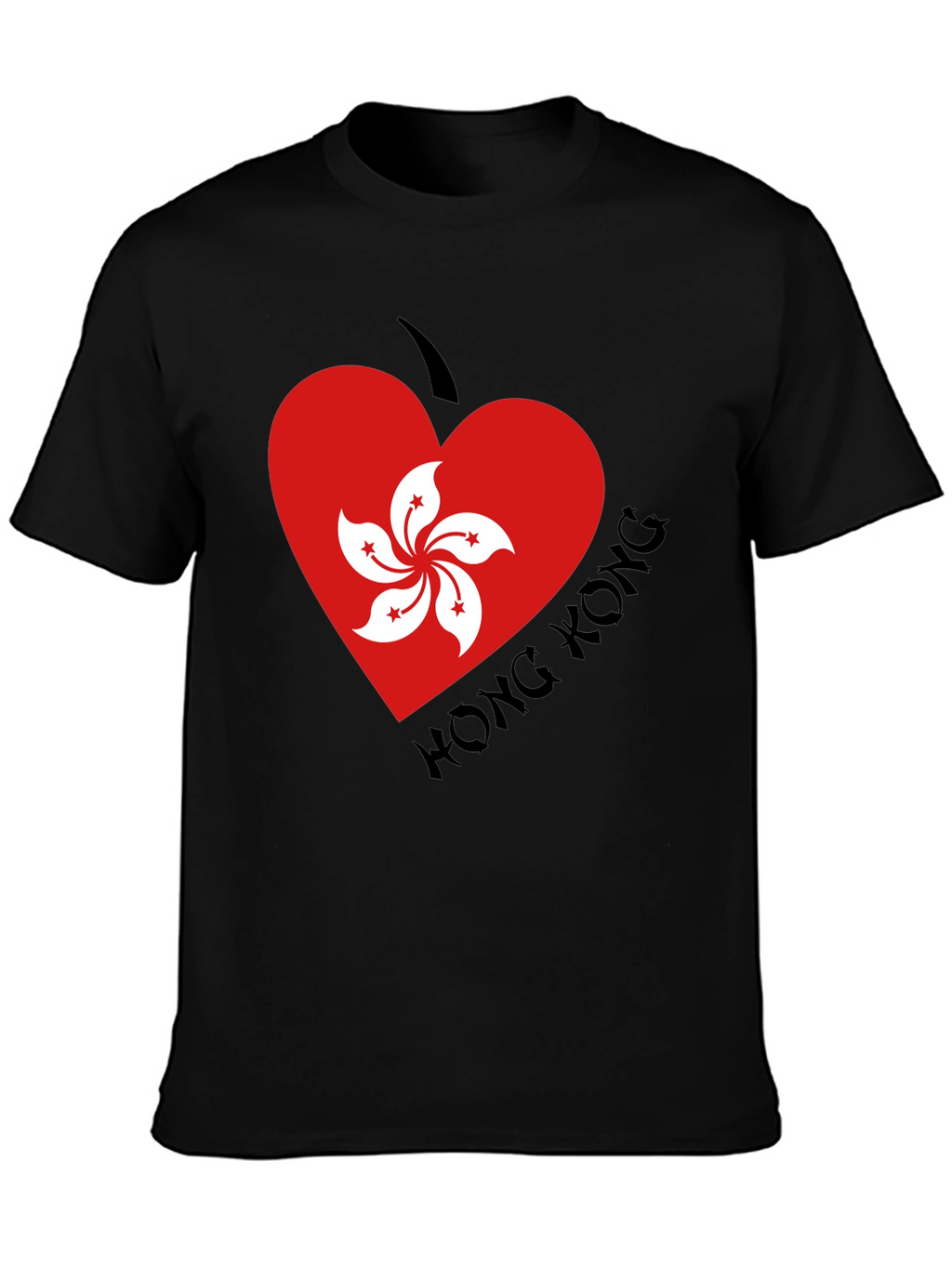 Hong Kong Heart Flag T-Shirt