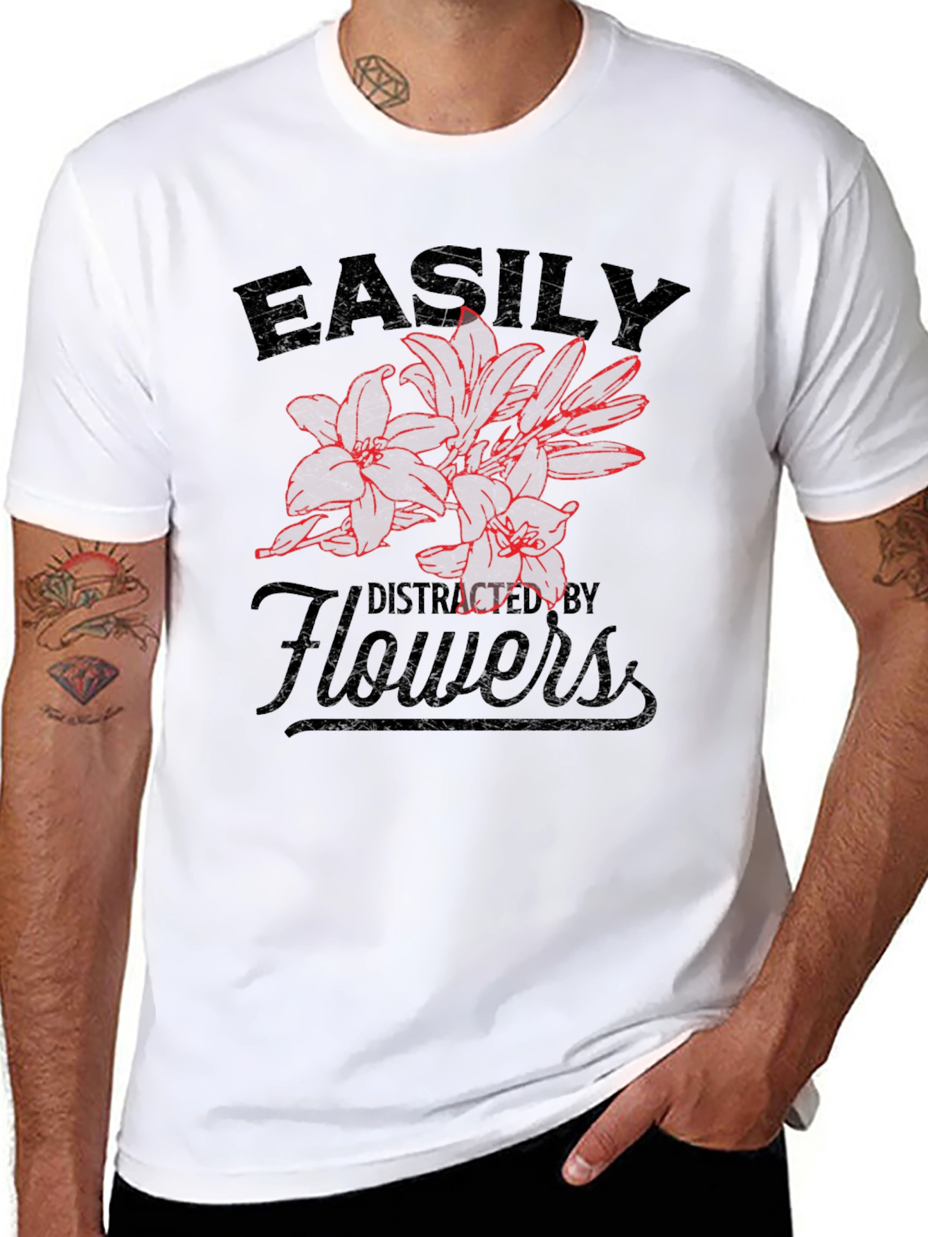 Easily Distracted By Flowers T-Shirt