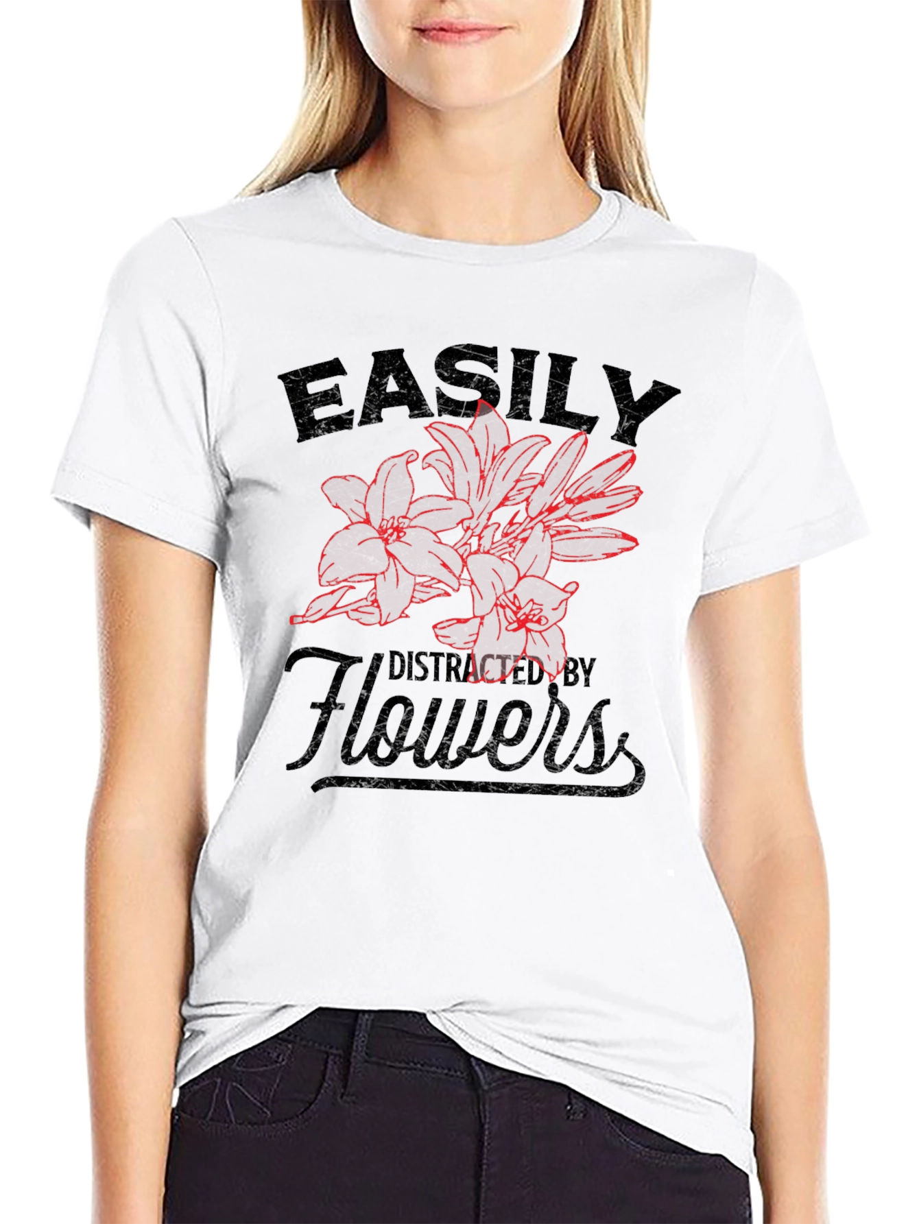 Easily Distracted By Flowers T-Shirt