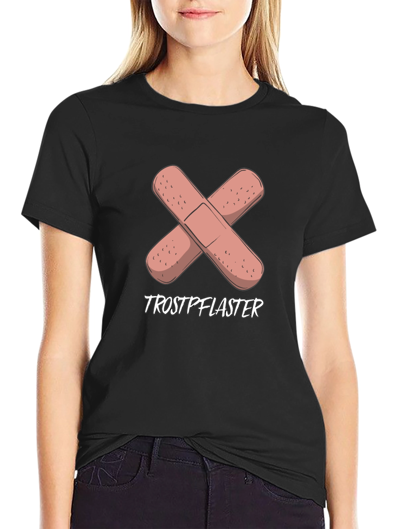 Trostpflaster Band-Aid Cross Graphic Tee - Black