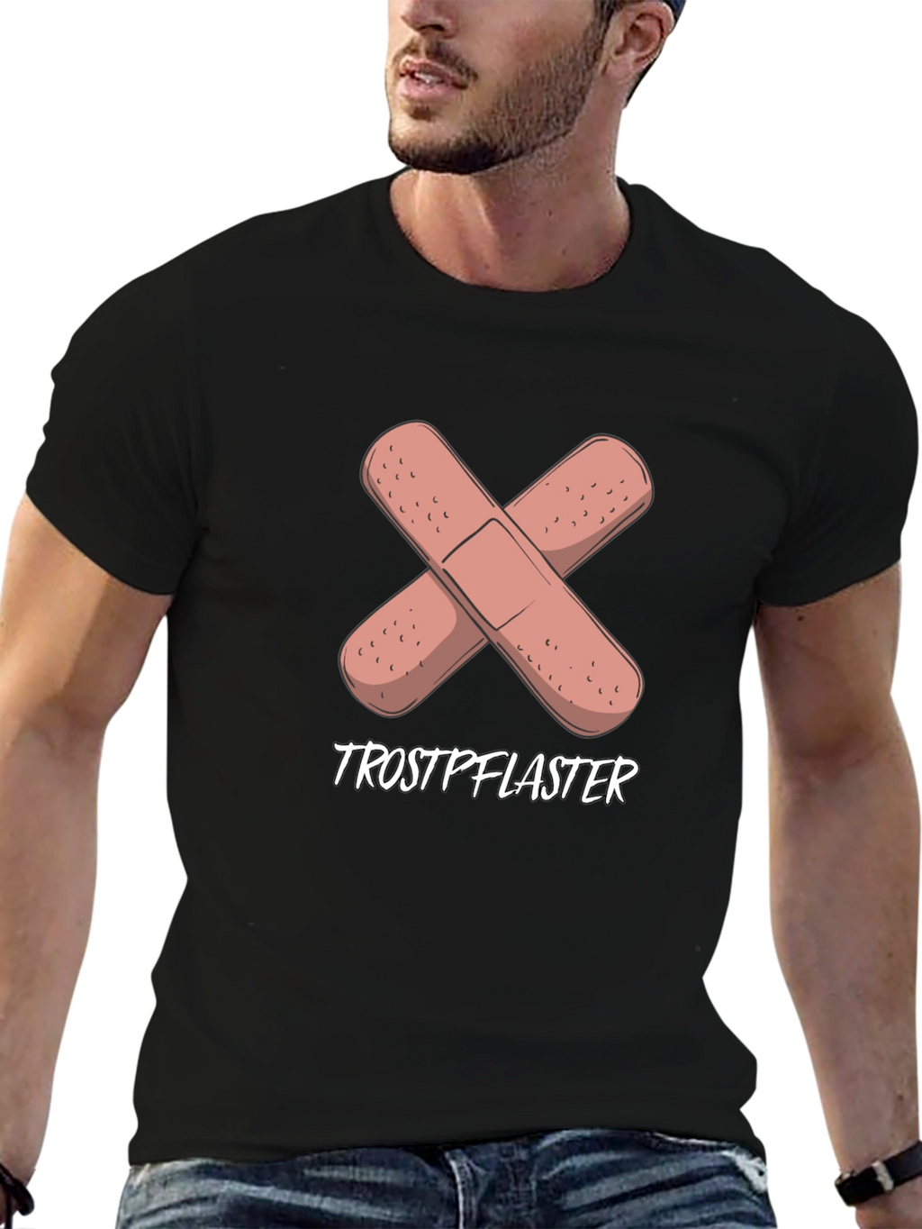 Trostpflaster Band-Aid Cross Graphic Tee - Black