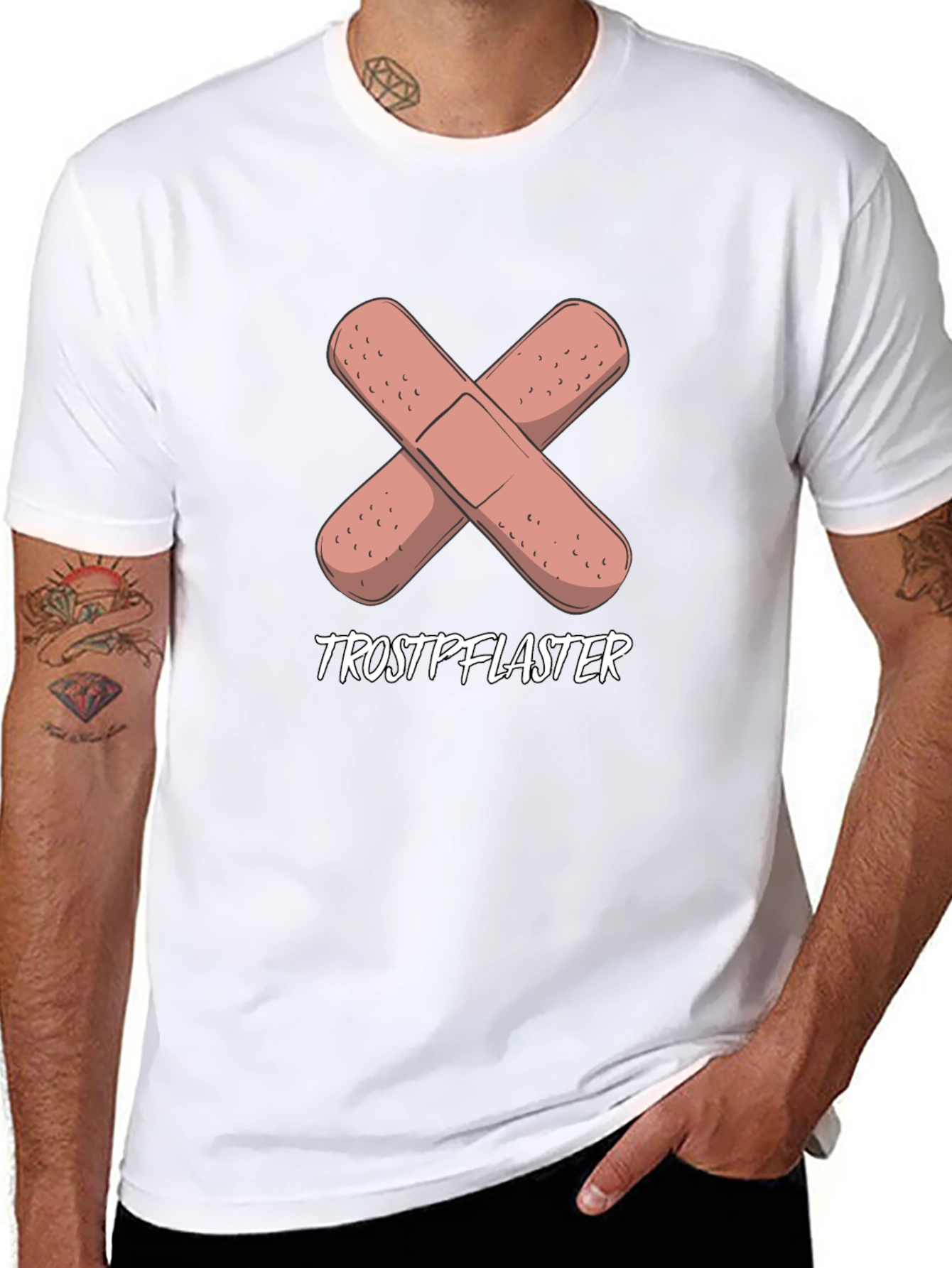 Trostpflaster Band-Aid Cross Graphic Tee - Black