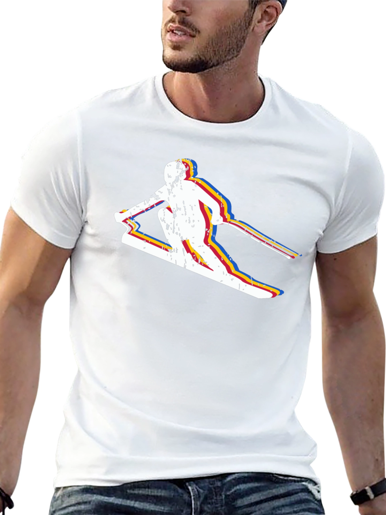 Retro Skiing T-Shirt