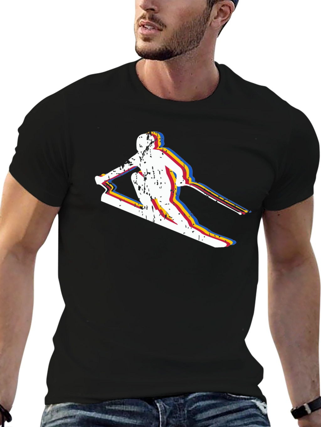 Retro Skiing T-Shirt