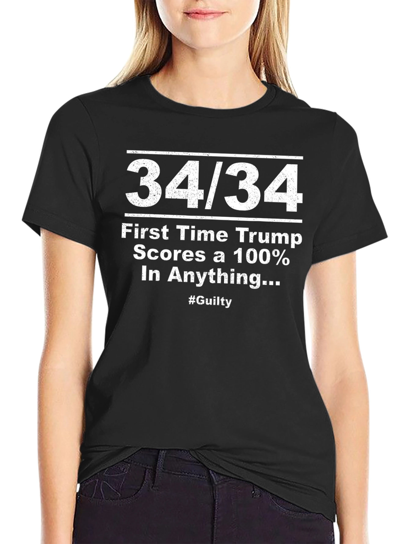 34/34 Trump Humor T-Shirt