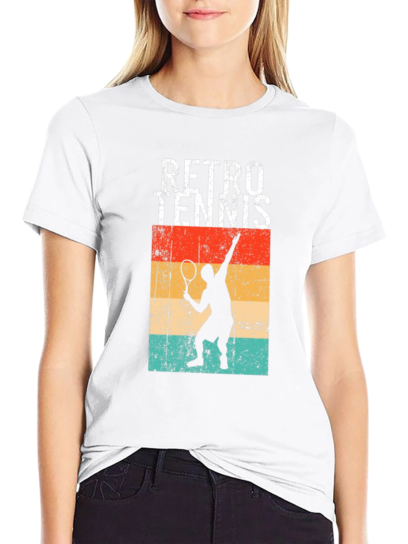 Retro Tennis Player Graphic Tee