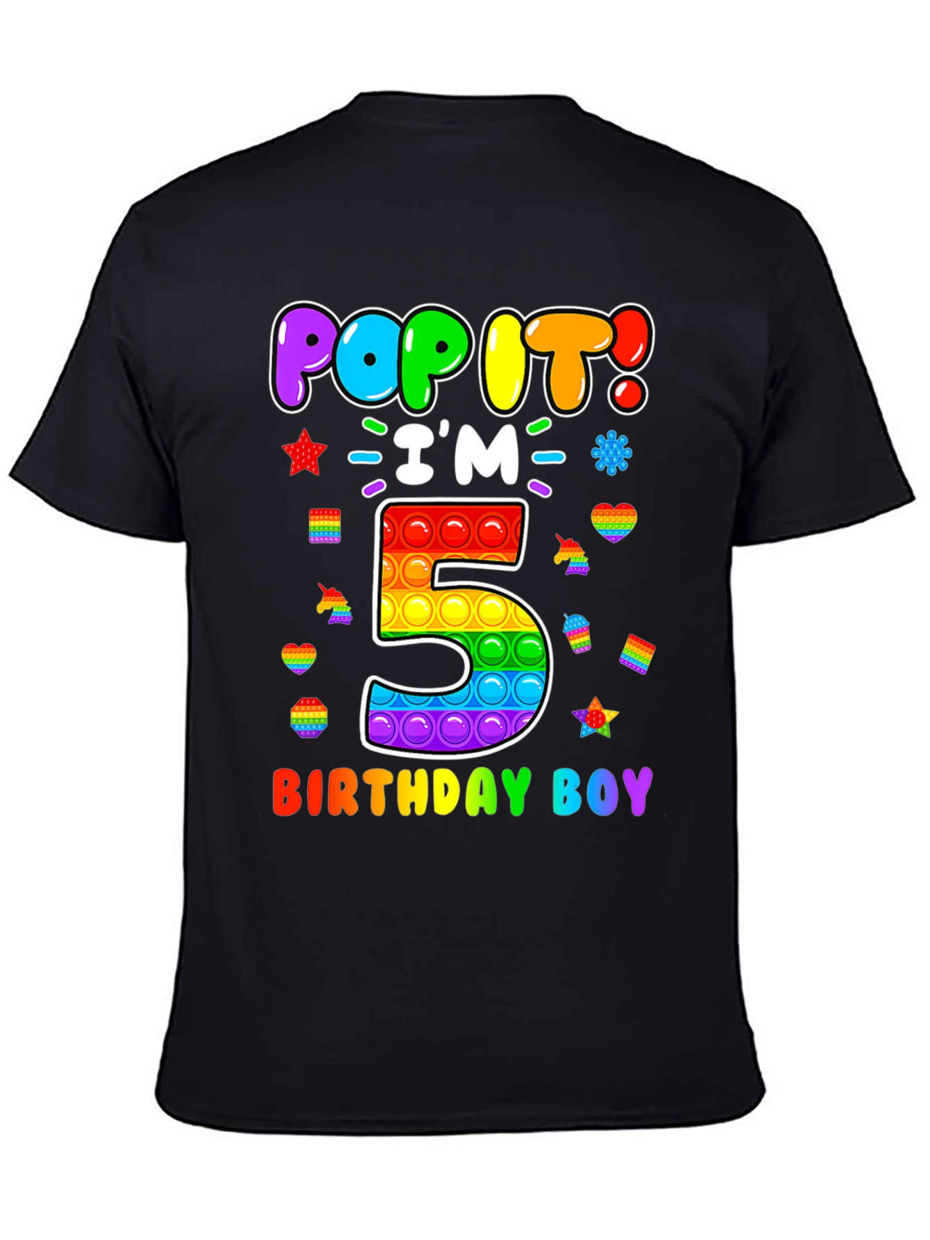 Pop It Birthday Boy 5 T-Shirt