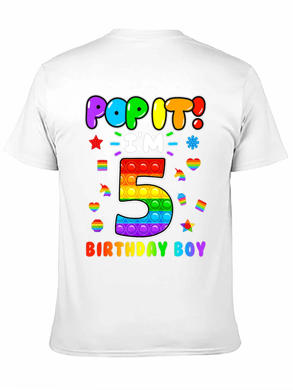 Pop It Birthday Boy 5 T-Shirt