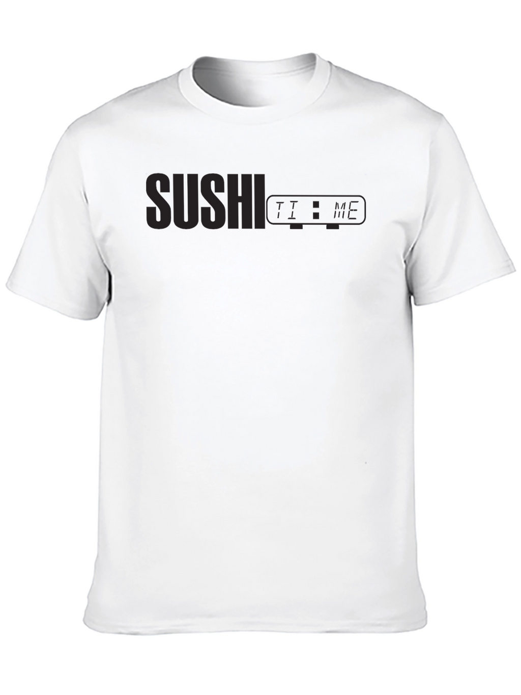 Sushi Time Graphic Black T-Shirt