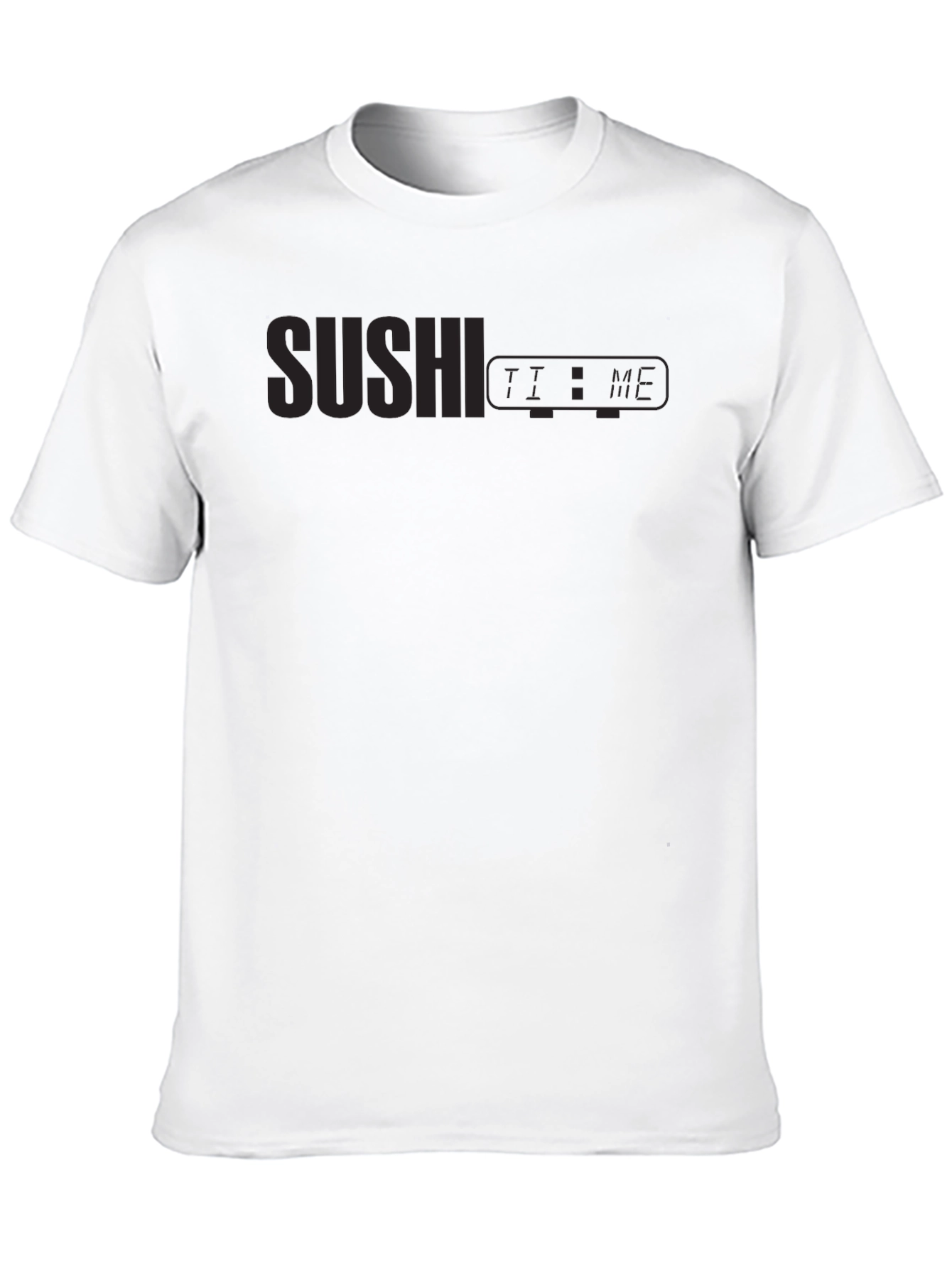 Sushi Time Graphic Black T-Shirt