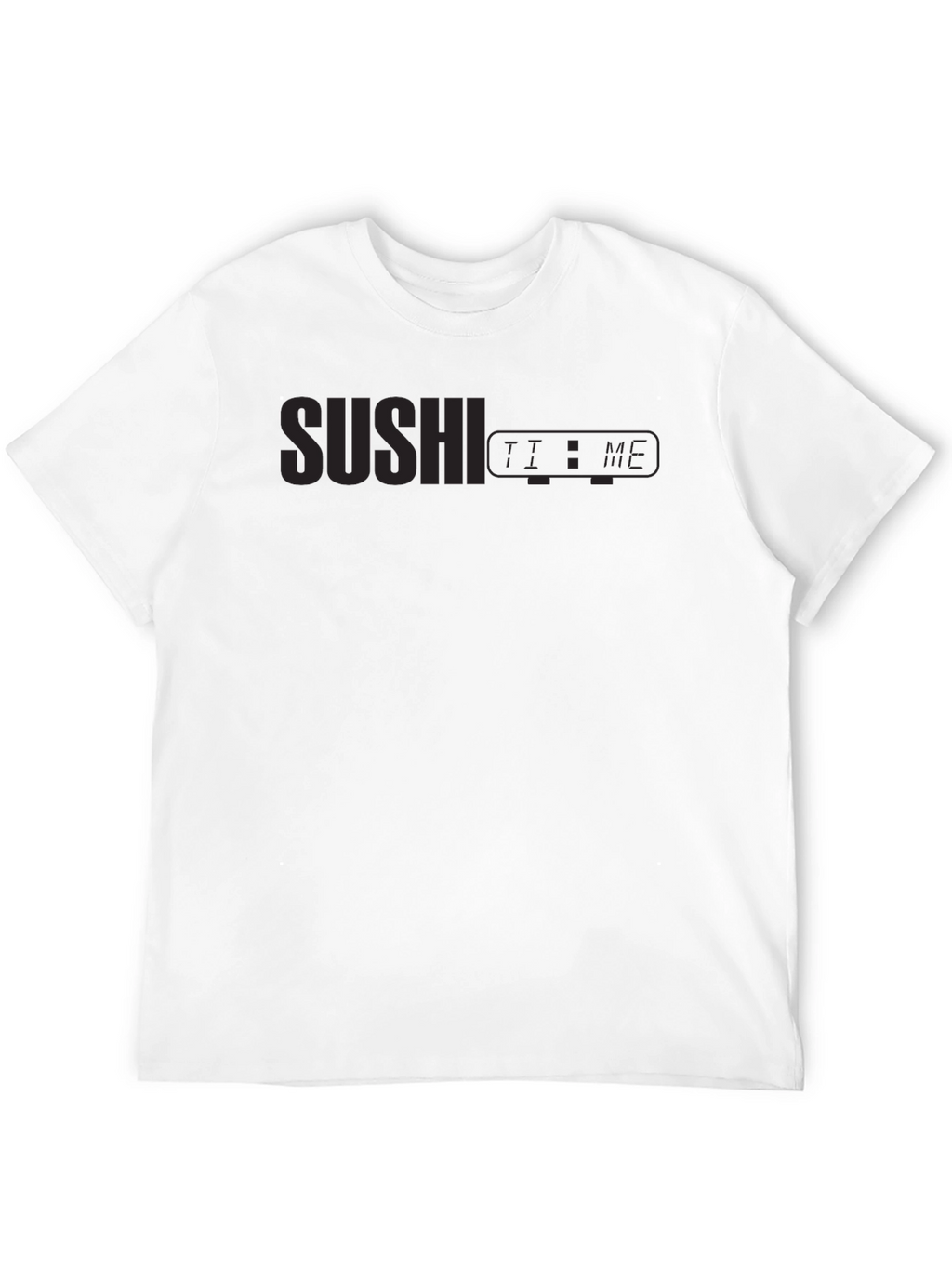 Sushi Time Graphic Black T-Shirt