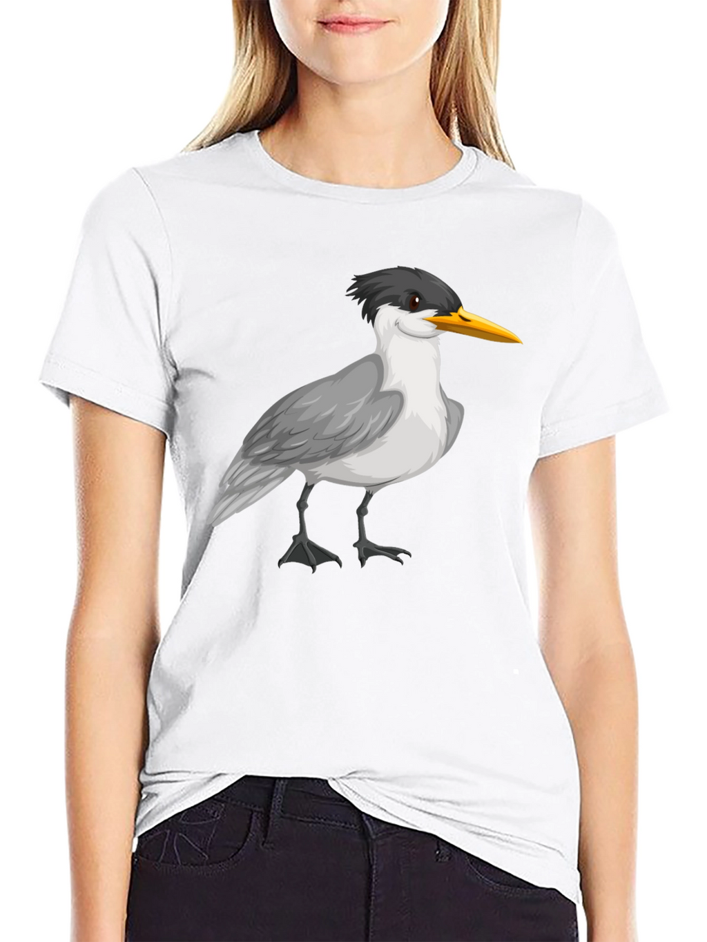 Bird Graphic Black T-Shirt