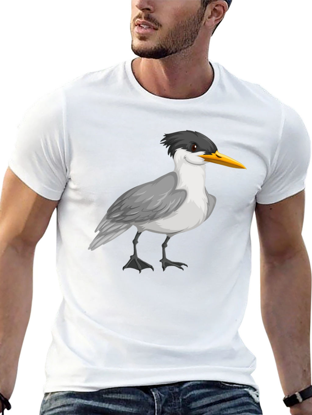 Bird Graphic Black T-Shirt