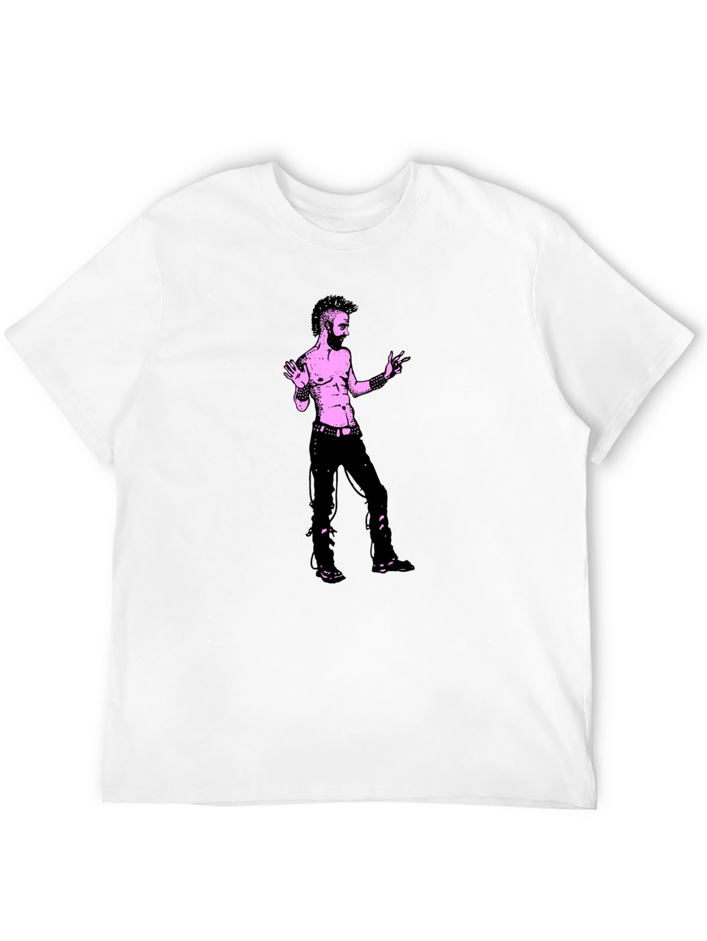 Edgy Graphic Tee - Black Cotton T-Shirt