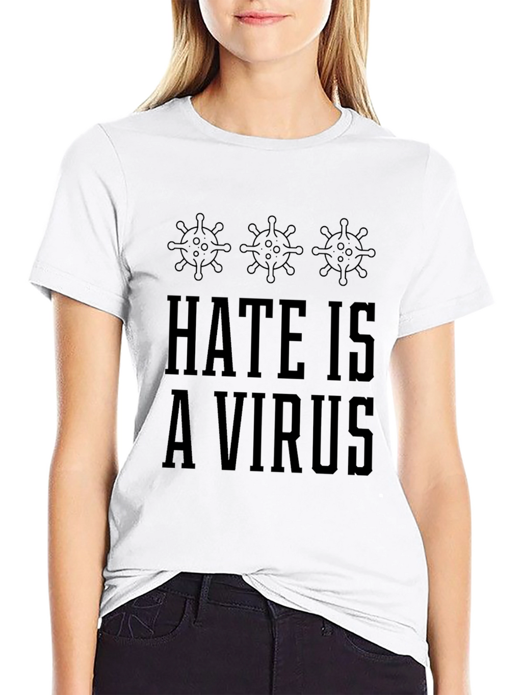 Hate Is A Virus Graphic T-Shirt