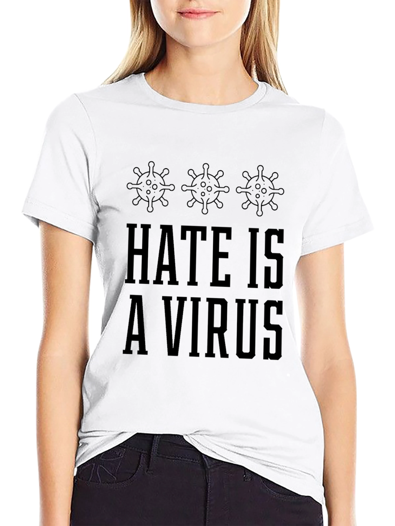 Hate Is A Virus Graphic T-Shirt