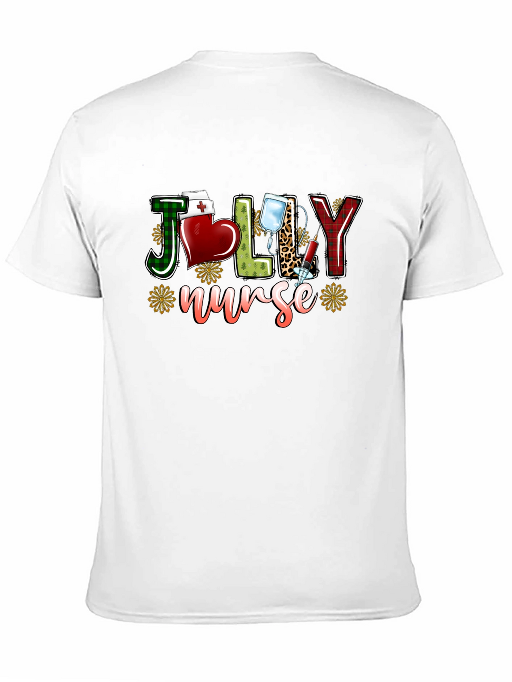 Jolly Nurse T-Shirt - Festive Medical Apparel