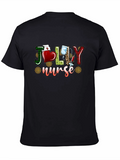 Jolly Nurse T-Shirt - Festive Medical Apparel
