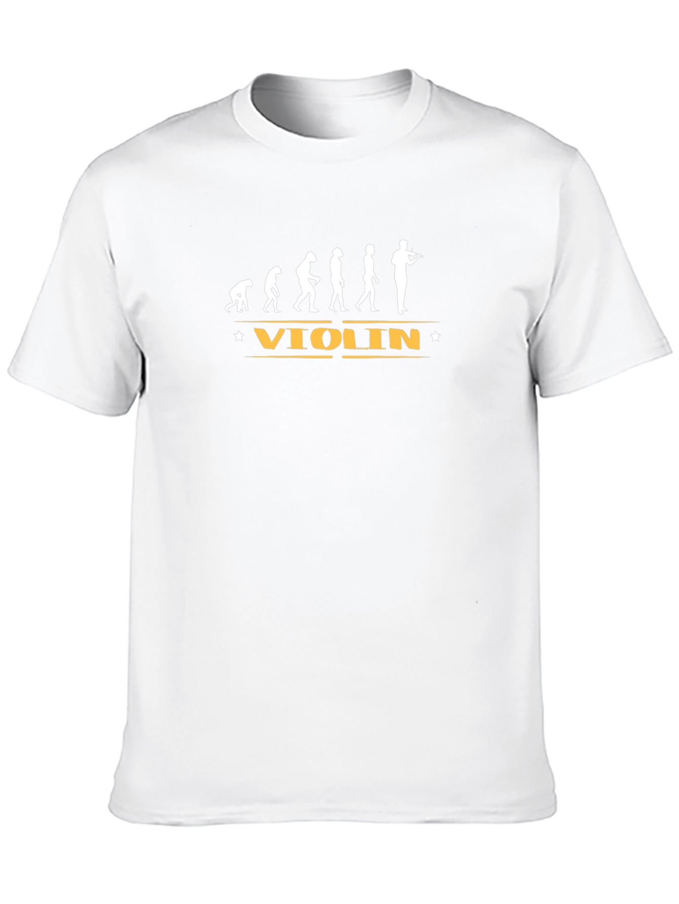 Violin Evolution Black Graphic T-Shirt