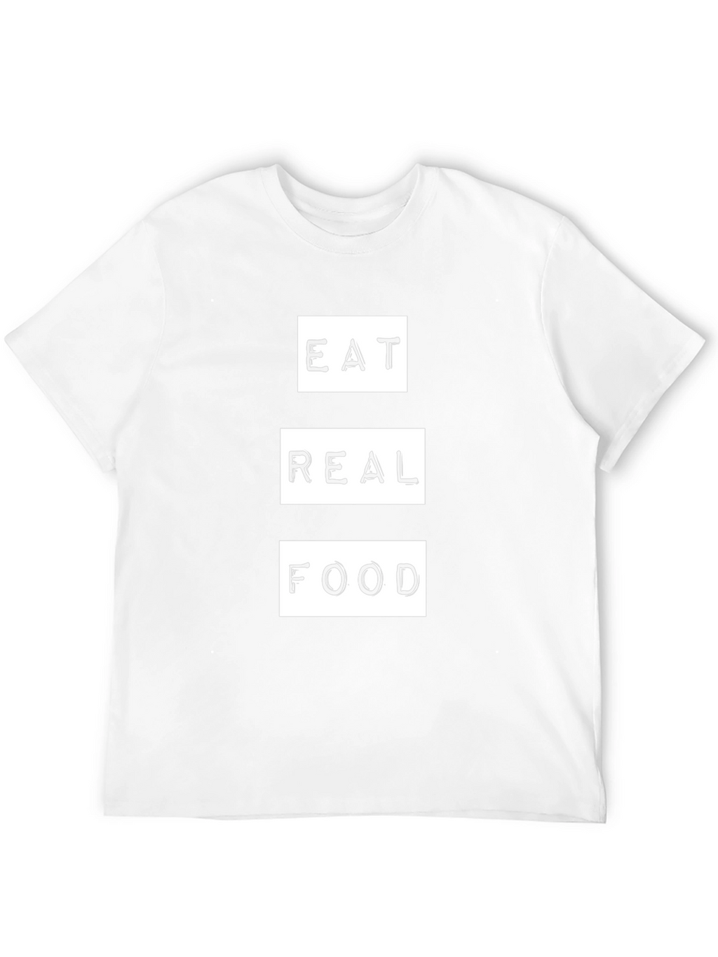 Eat Real Food Graphic Tee - Black Unisex T-Shirt