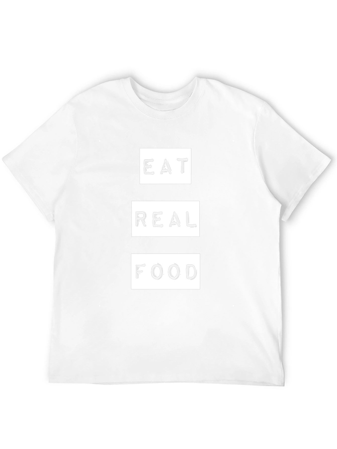 Eat Real Food Graphic Tee - Black Unisex T-Shirt