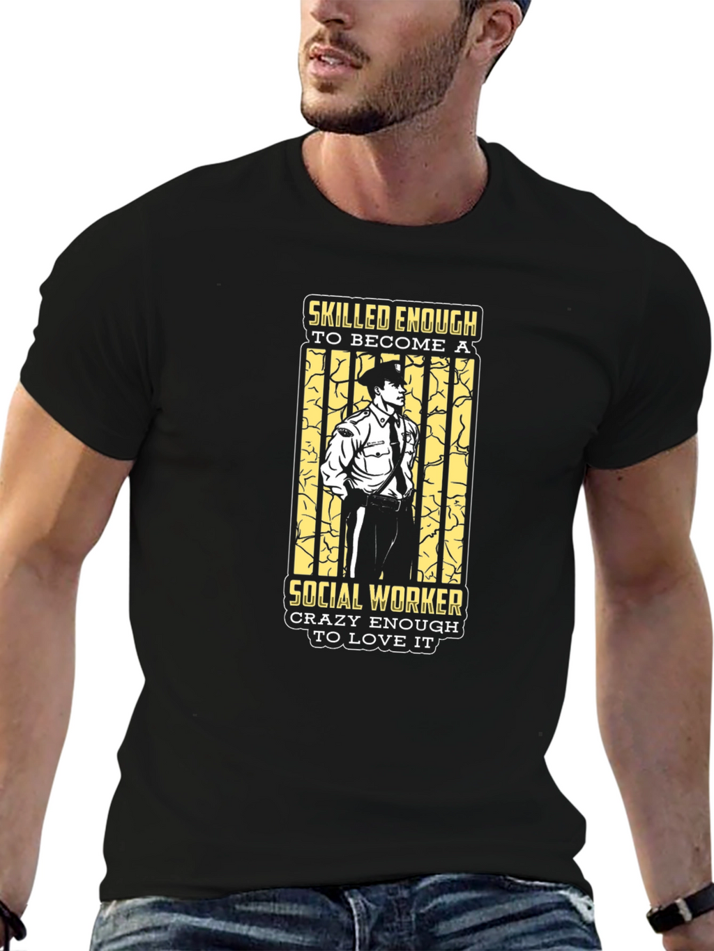 Social Worker T-Shirt - Skilled & Crazy Enough
