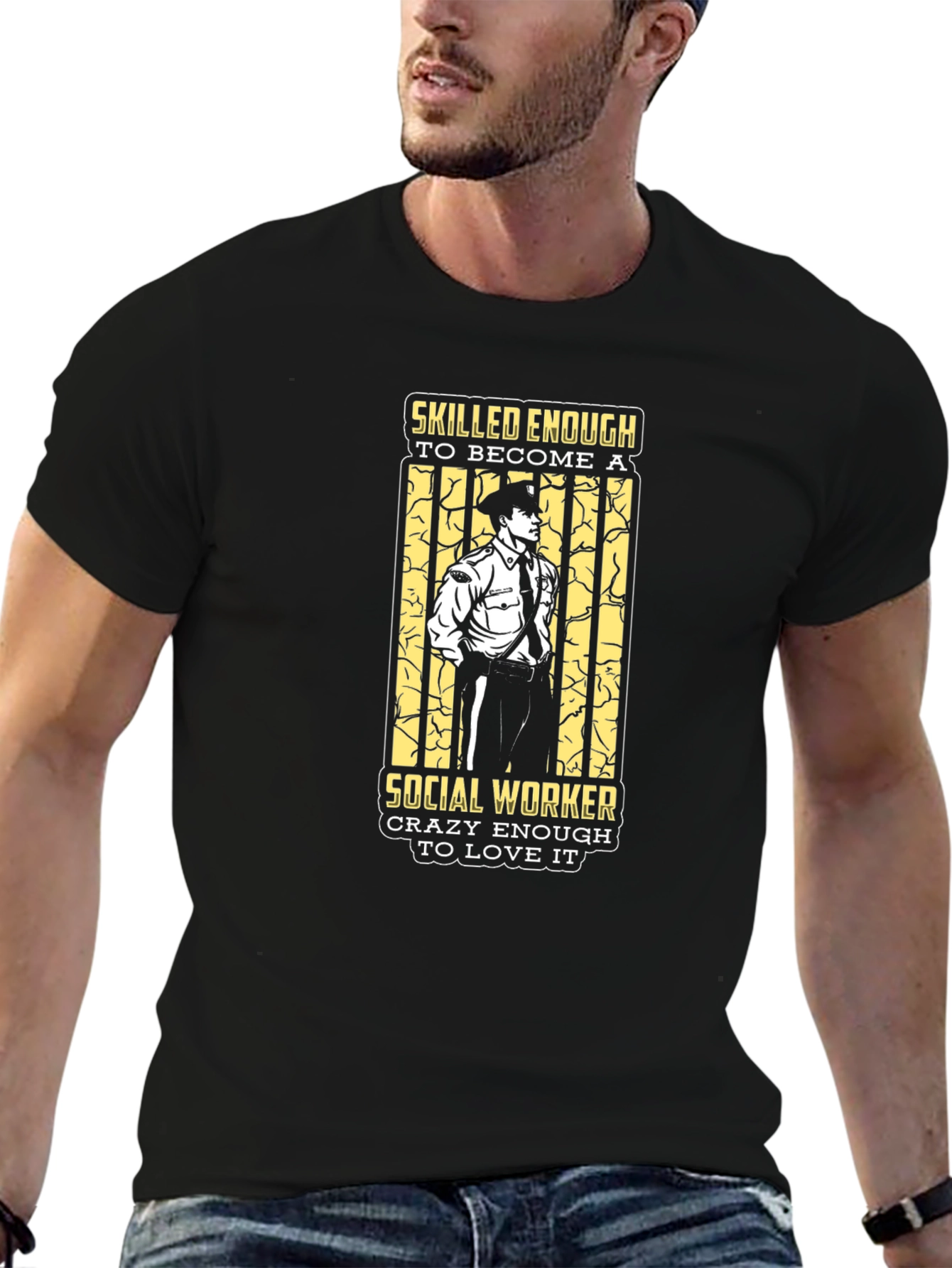 Social Worker T-Shirt - Skilled & Crazy Enough