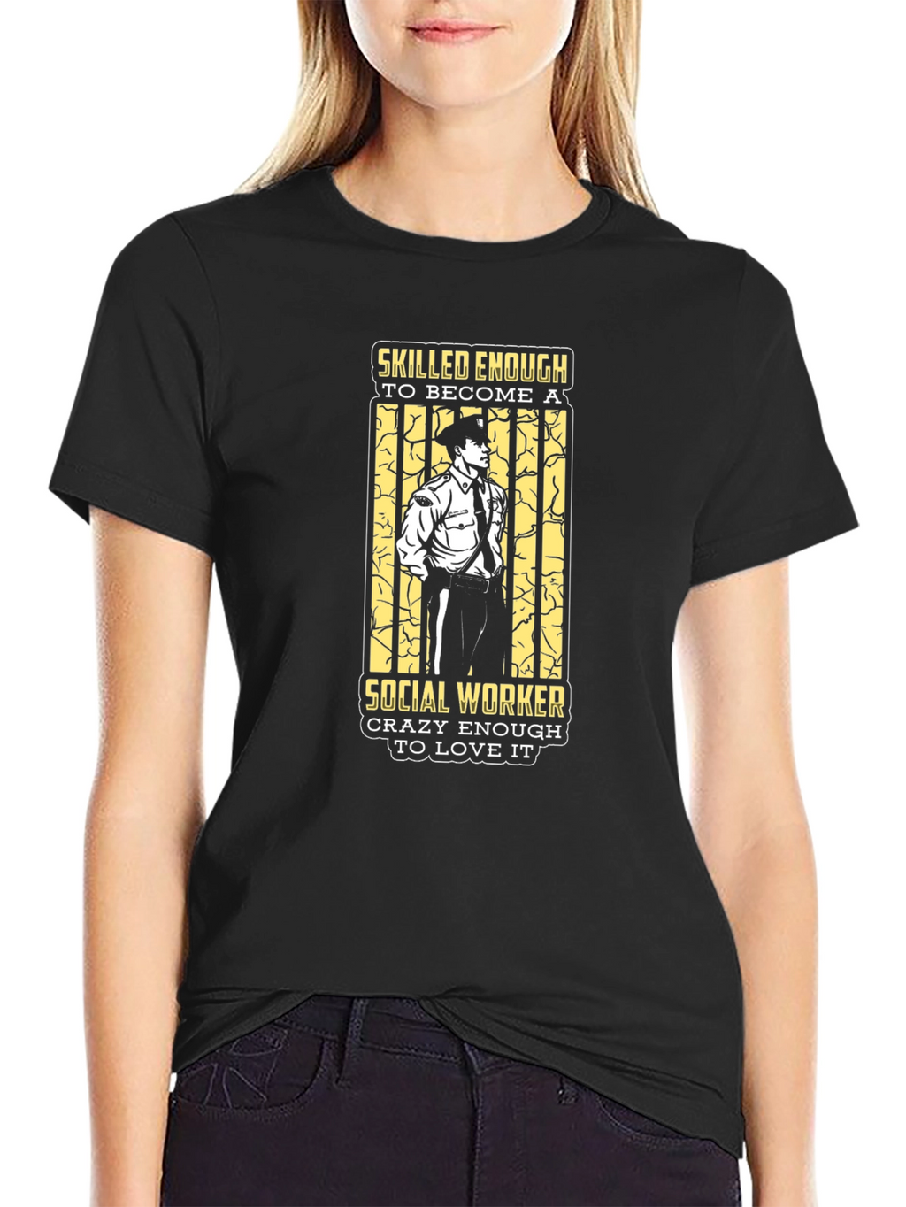 Social Worker T-Shirt - Skilled & Crazy Enough