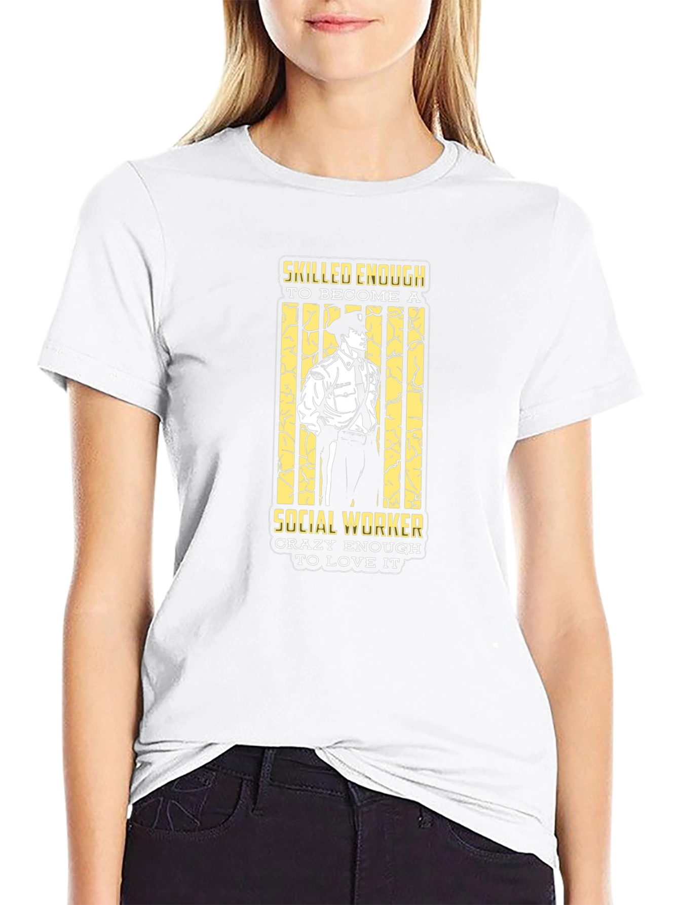 Social Worker T-Shirt - Skilled & Crazy Enough