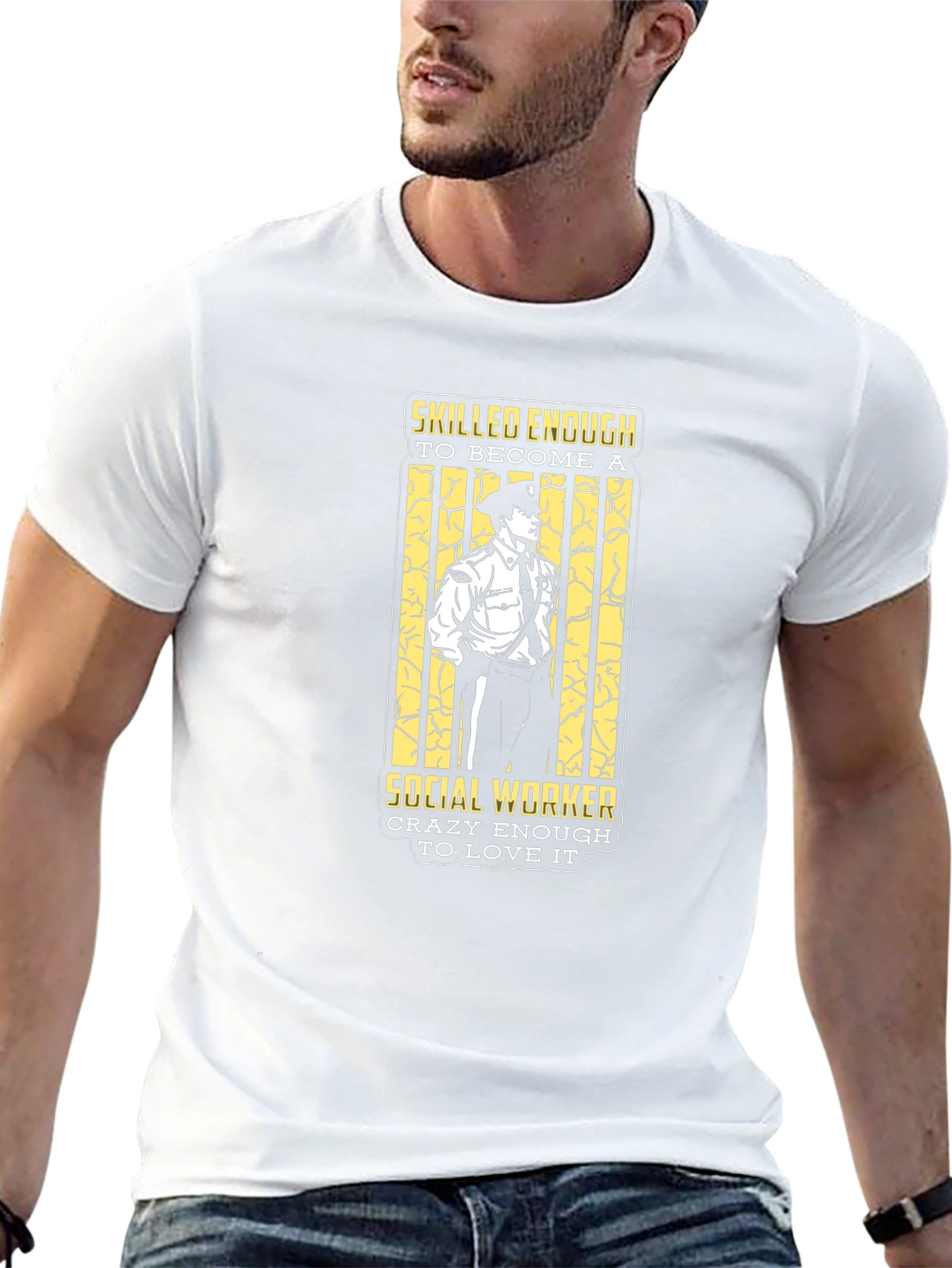 Social Worker T-Shirt - Skilled & Crazy Enough