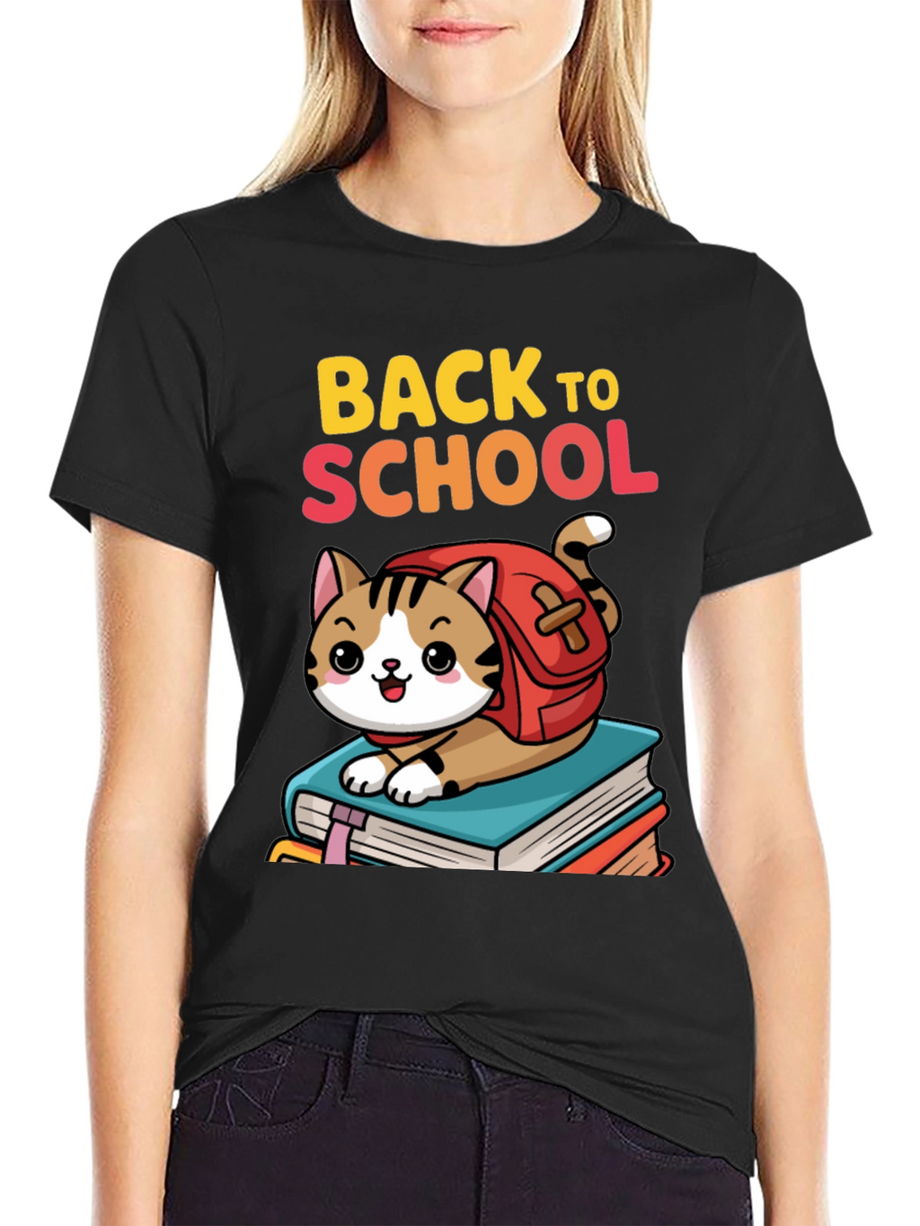 Back to School Cat T-Shirt