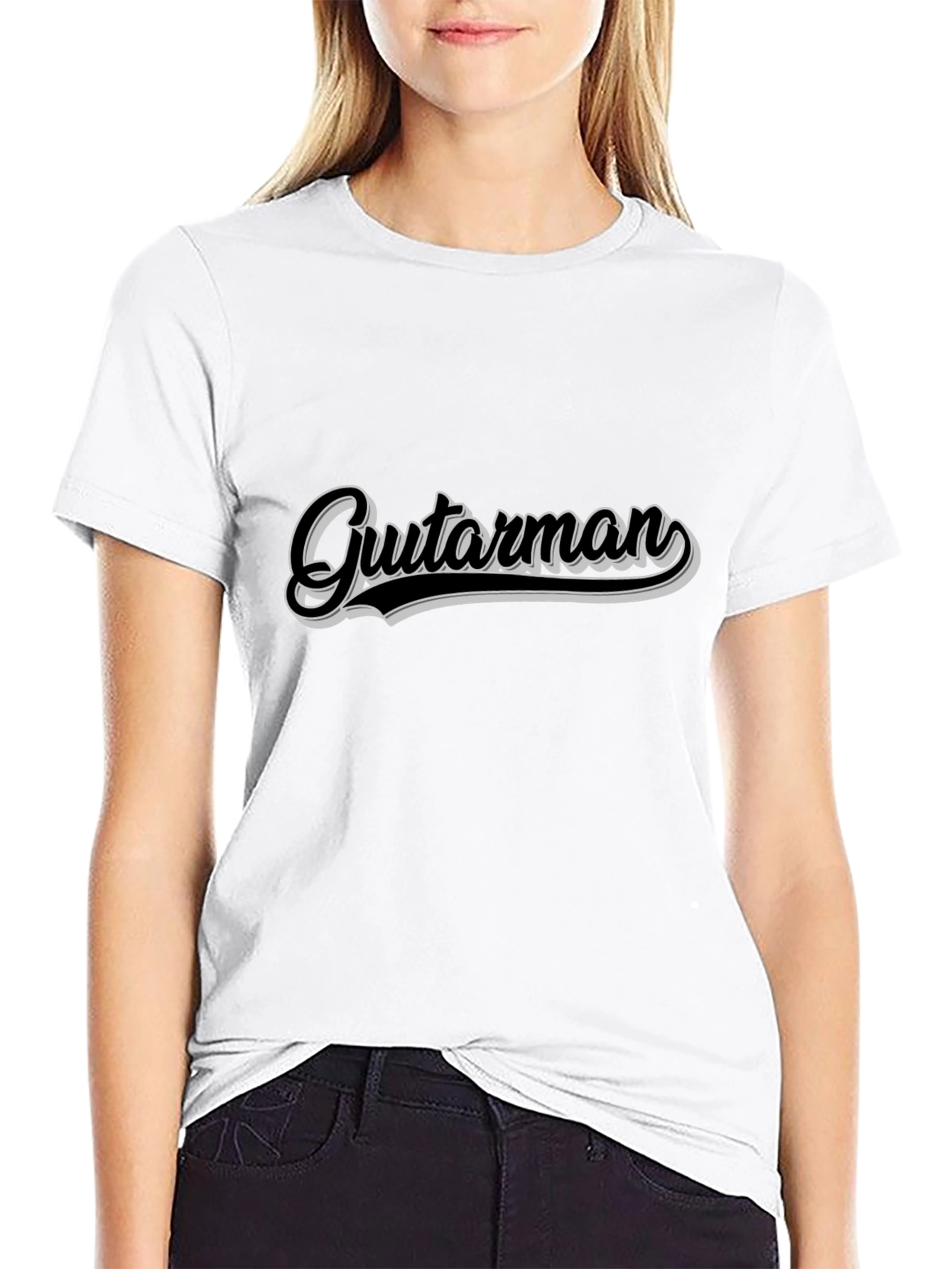 Gutarman Graphic Print Crew Neck Tee