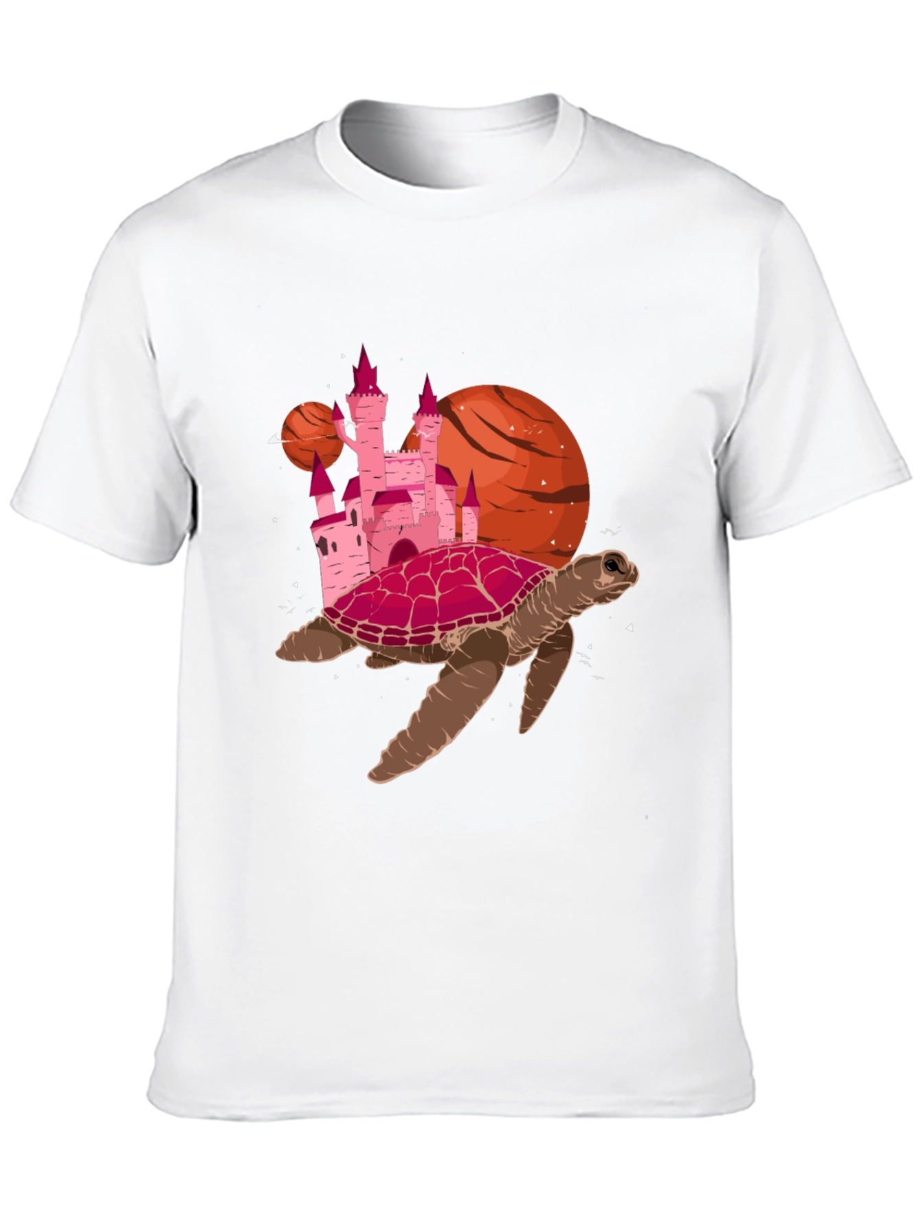 Turtle Castle Planet Black T-Shirt
