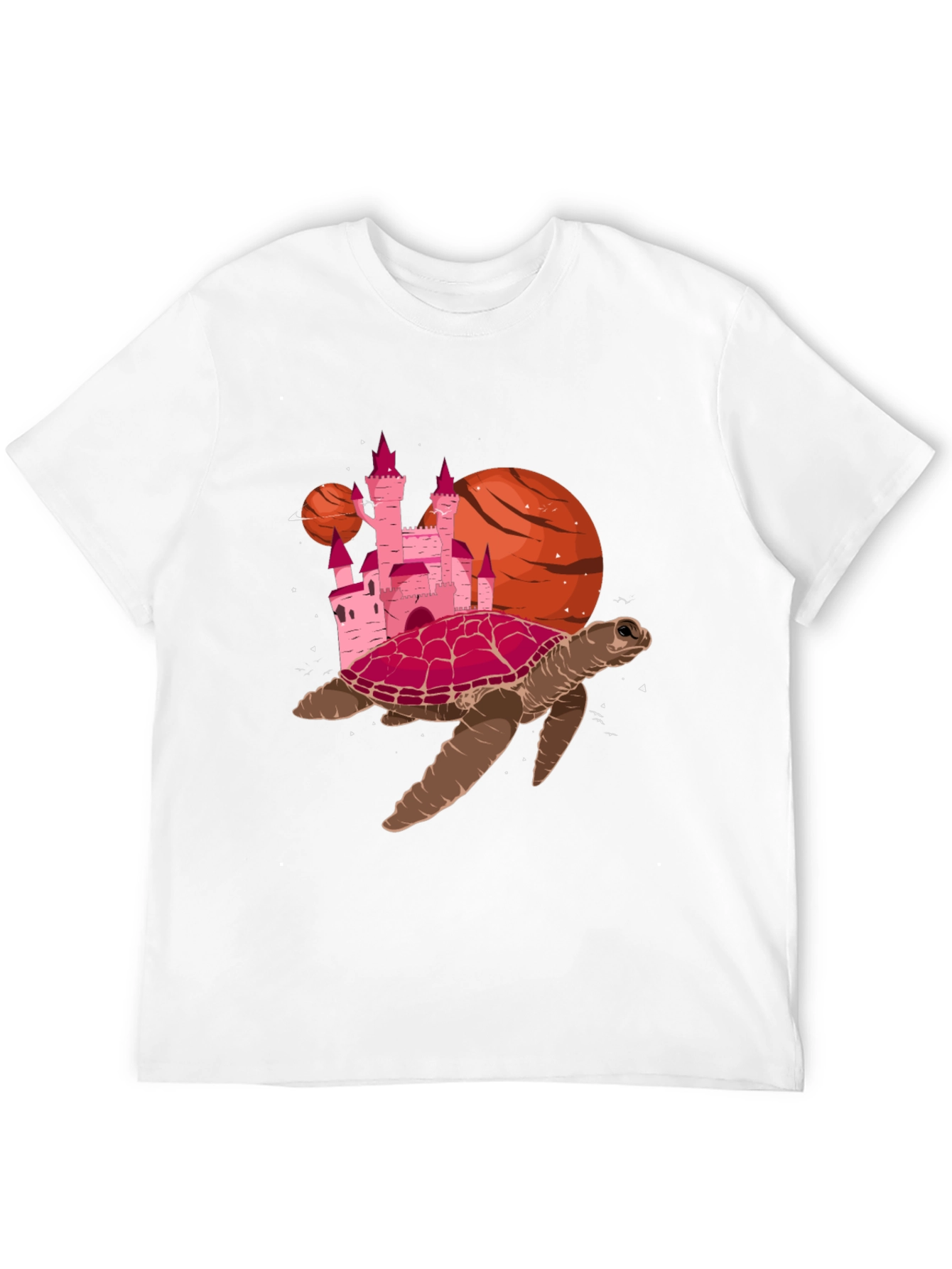 Turtle Castle Planet Black T-Shirt
