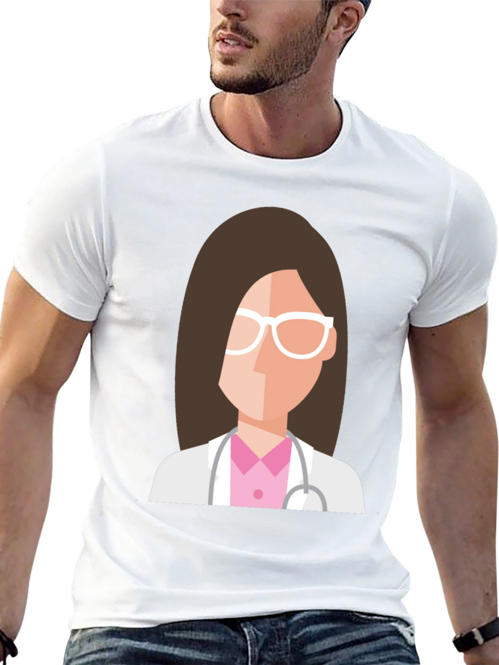 Doctor Graphic Tee - Unisex Black T-Shirt