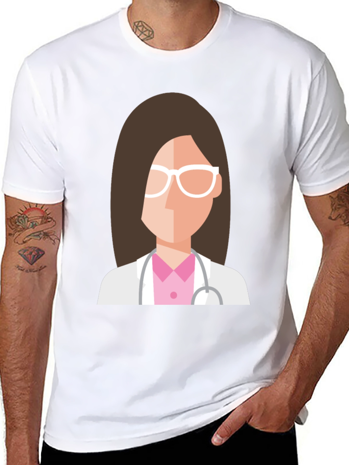 Doctor Graphic Tee - Unisex Black T-Shirt