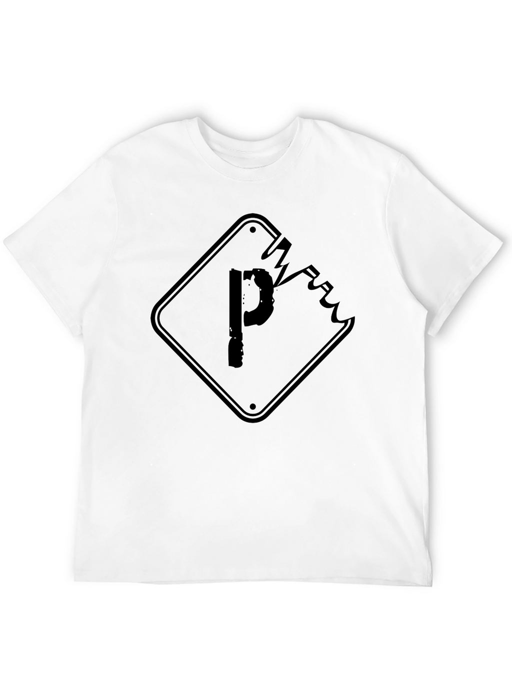 Distressed Parking Sign Graphic Tee