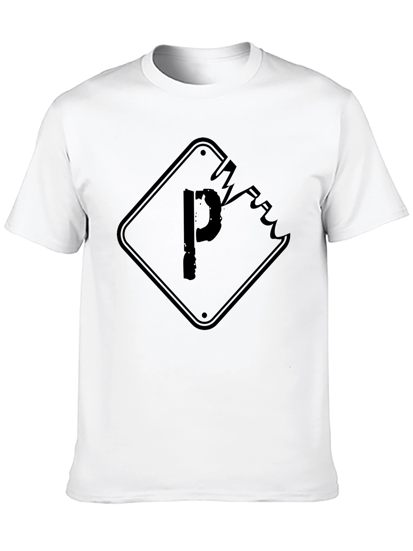 Distressed Parking Sign Graphic Tee