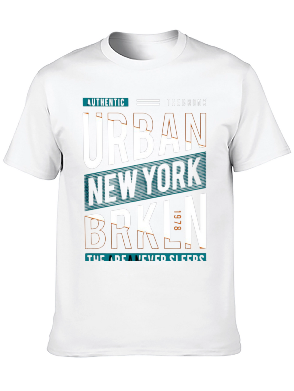 Urban New York Graphic Print Black T-Shirt
