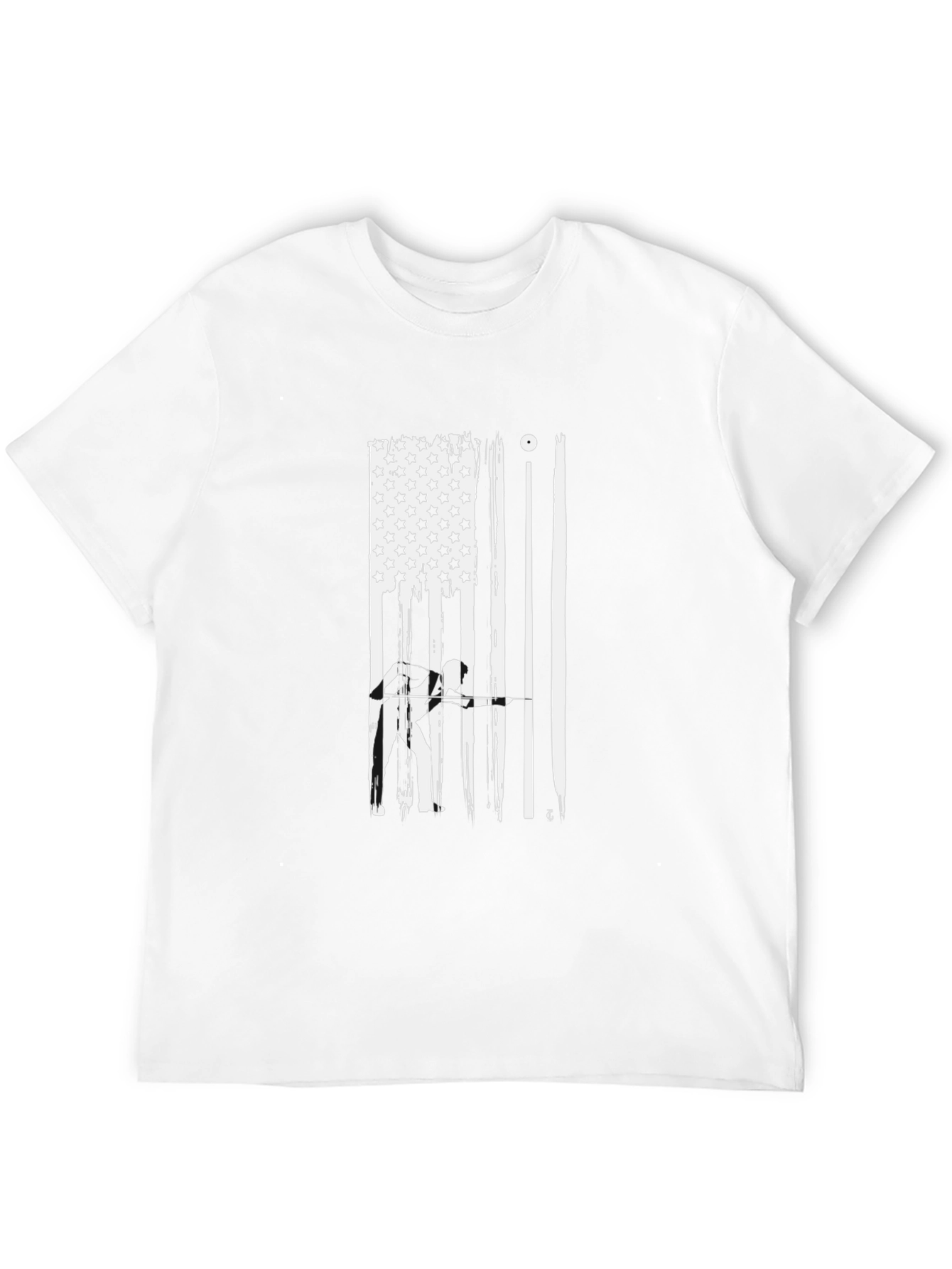 Pool Player American Flag Graphic T-Shirt