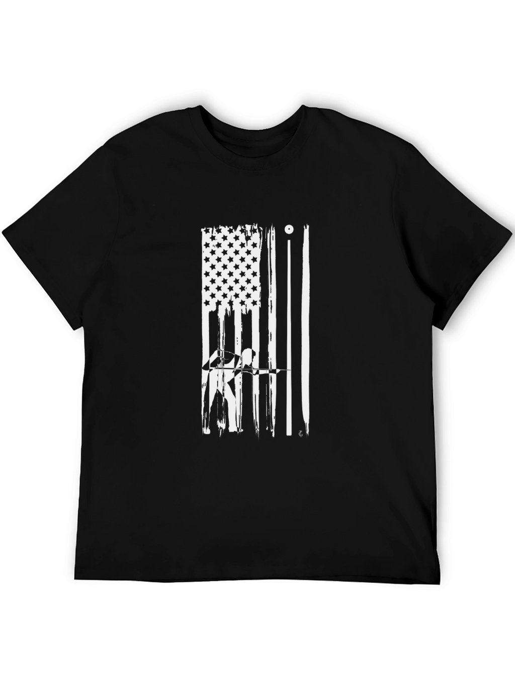 Pool Player American Flag Graphic T-Shirt