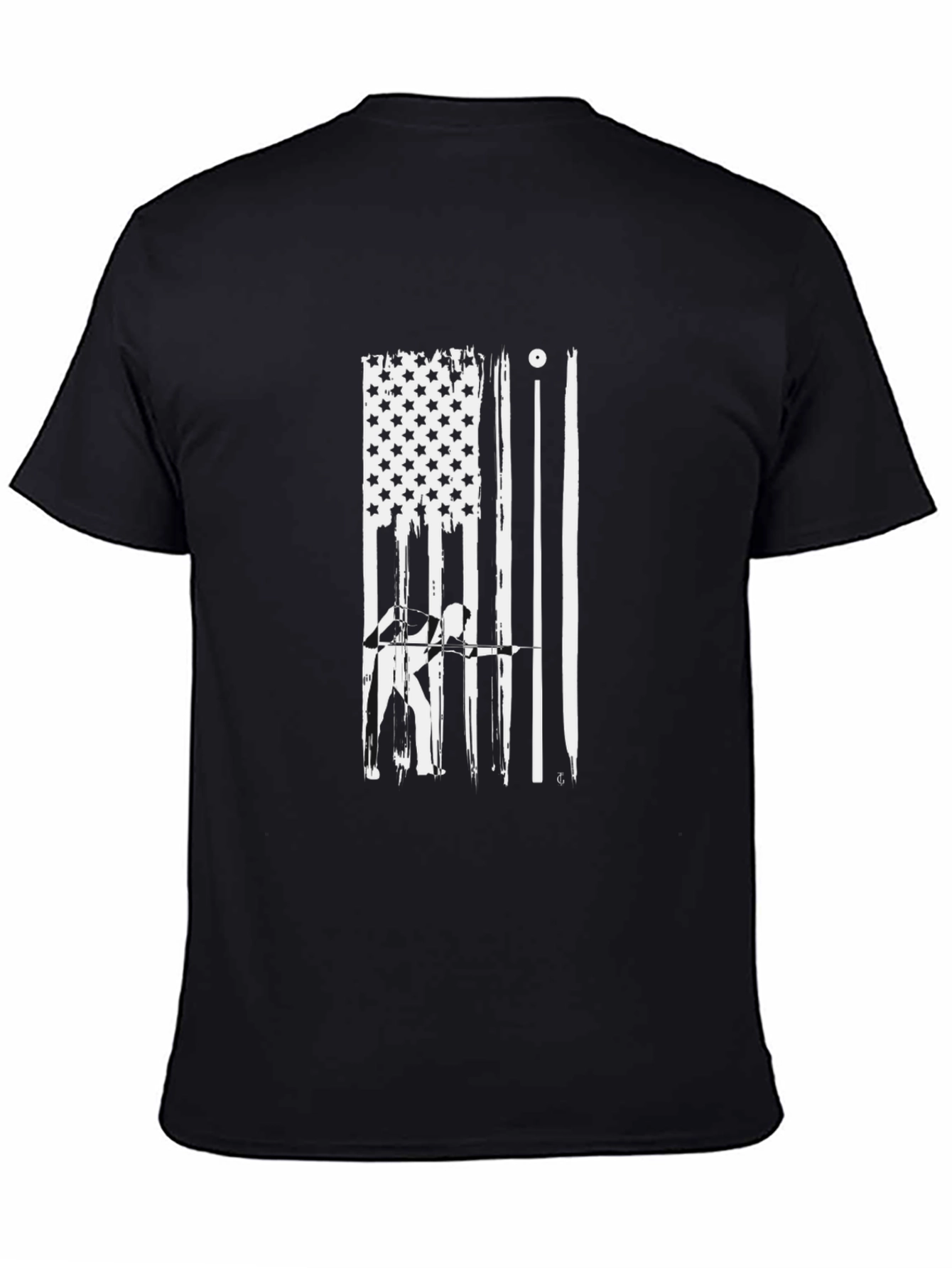 Pool Player American Flag Graphic T-Shirt