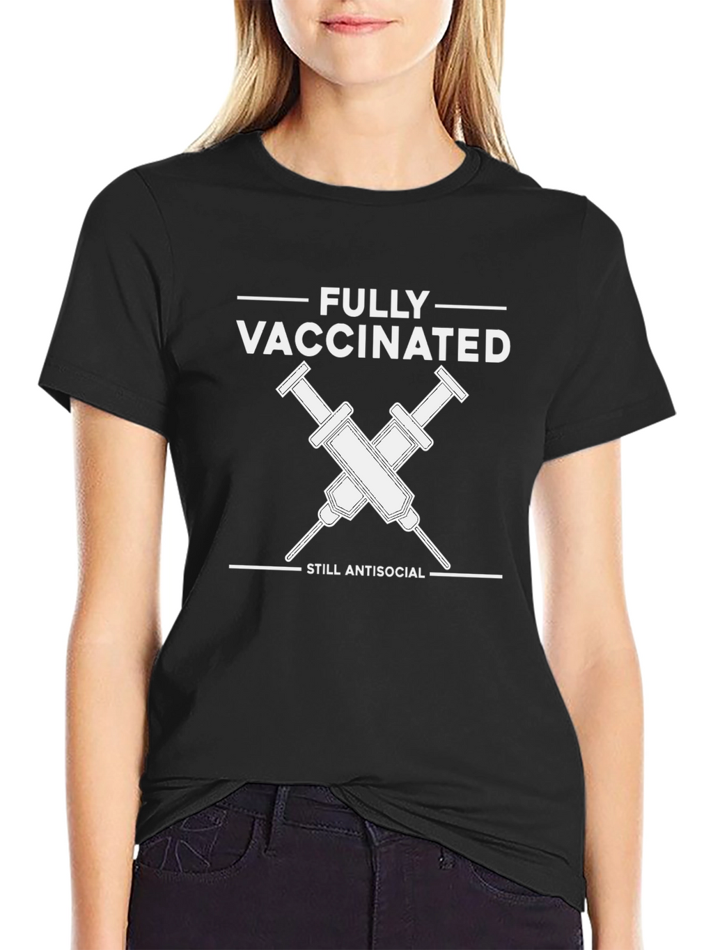 Fully Vaccinated Antisocial T-Shirt - Unisex