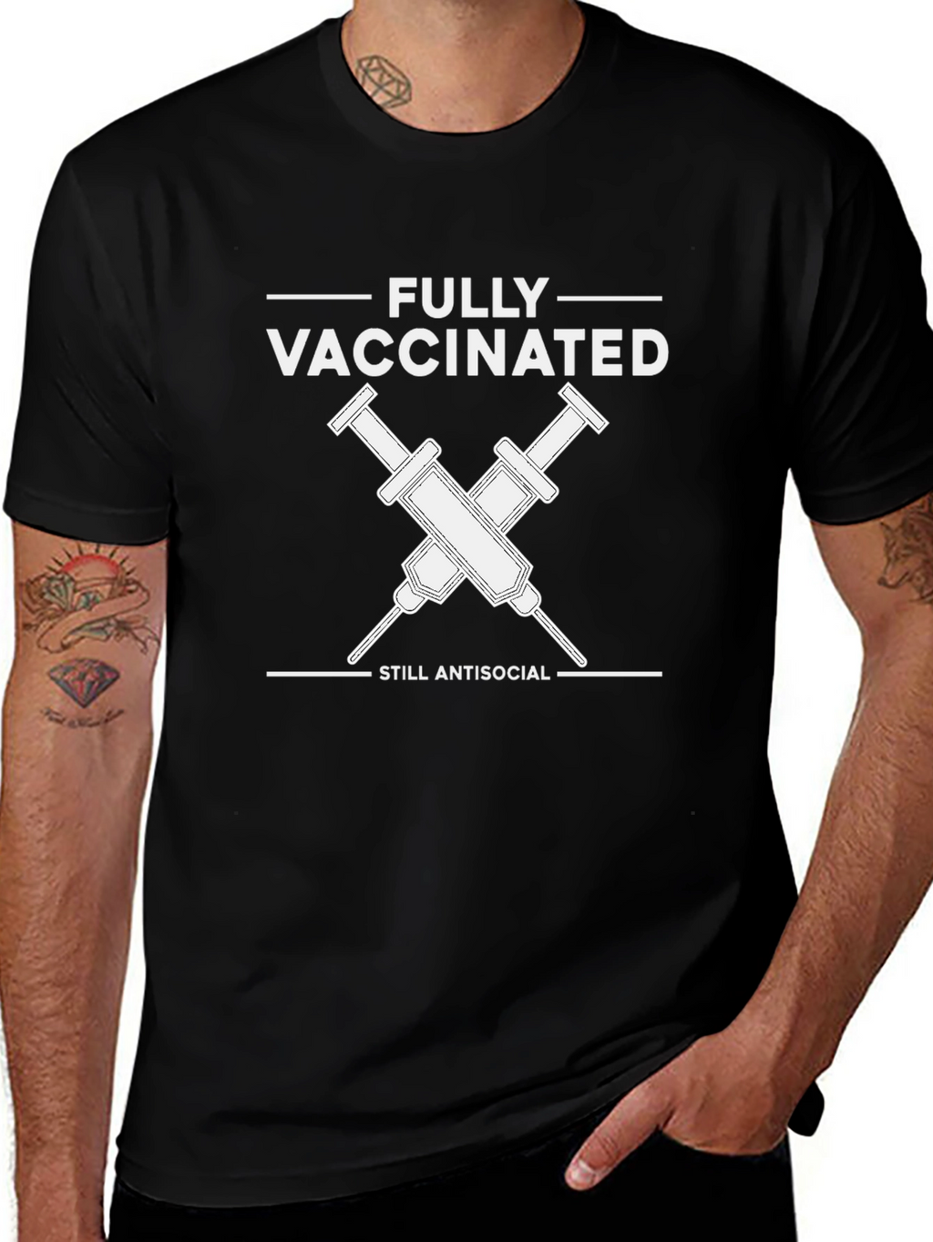 Fully Vaccinated Antisocial T-Shirt - Unisex