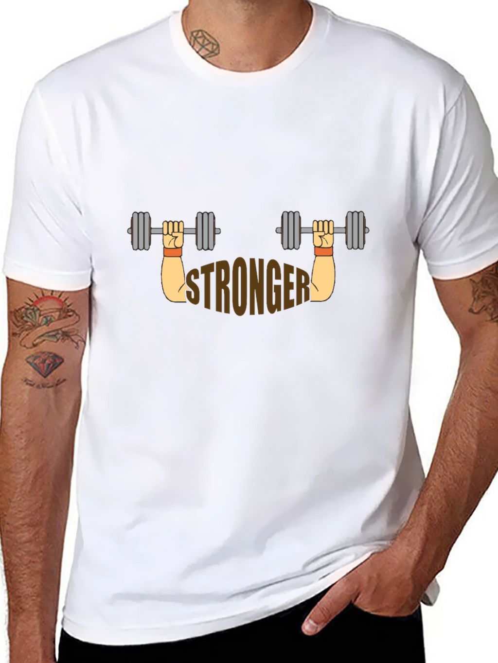 Stronger Graphic T-Shirt - Black